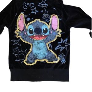 Stitch Disney Inspired Black Zip Up Jacket